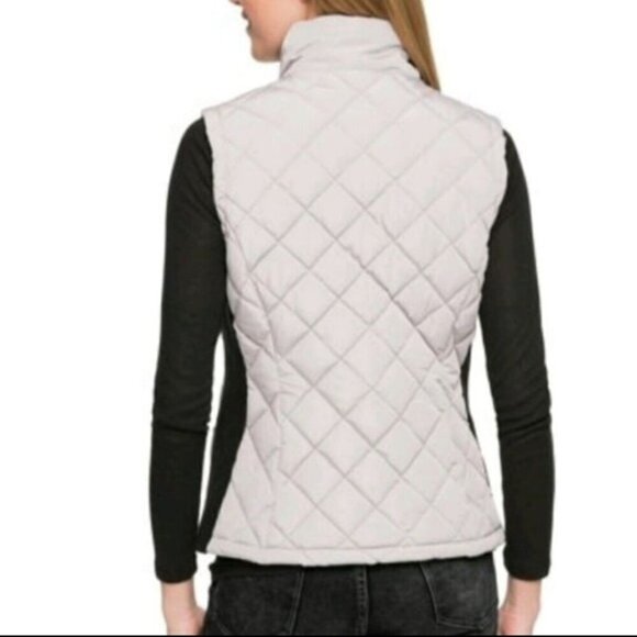 Andrew Marc Women's Quilted Sleeveless Zip-Up Vest With Pockets Size S - Picture 4 of 8